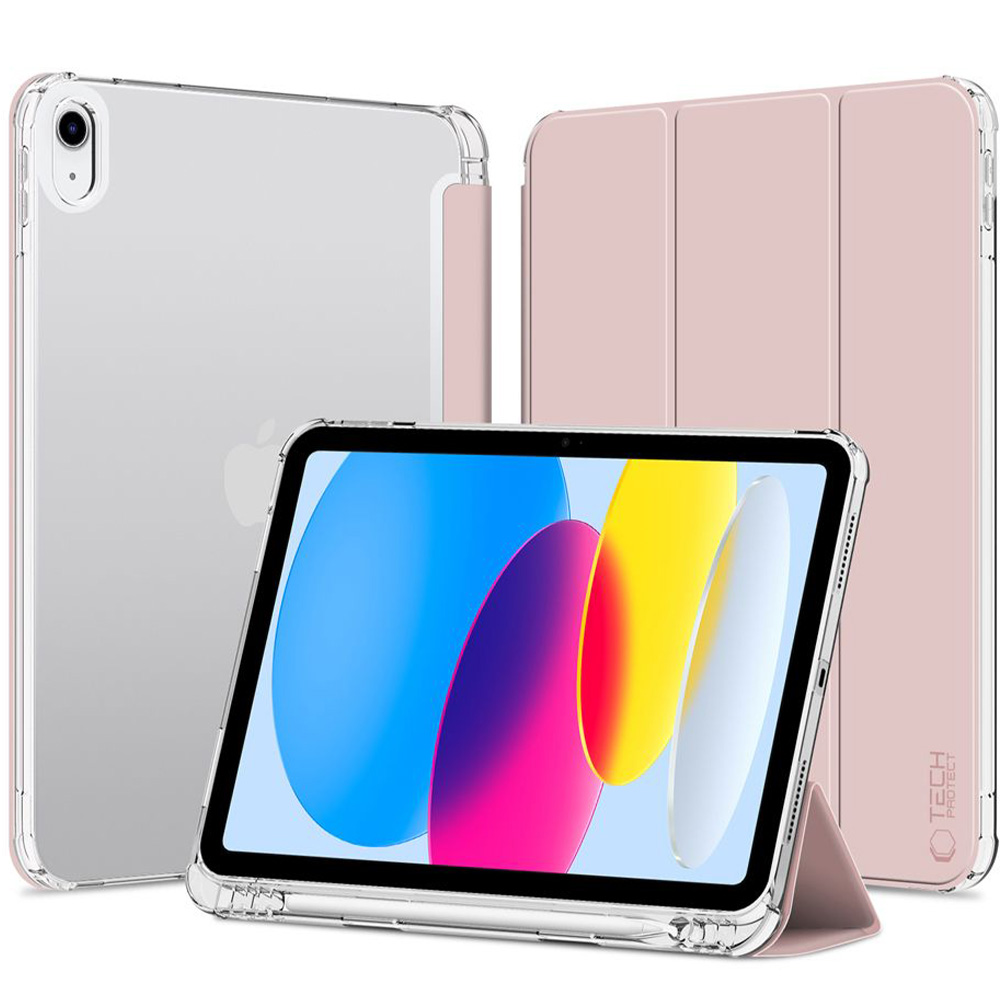 Etui Tech-Protect SC Pen Hybrid do iPad 10.9 2022, jasnoróżowe.